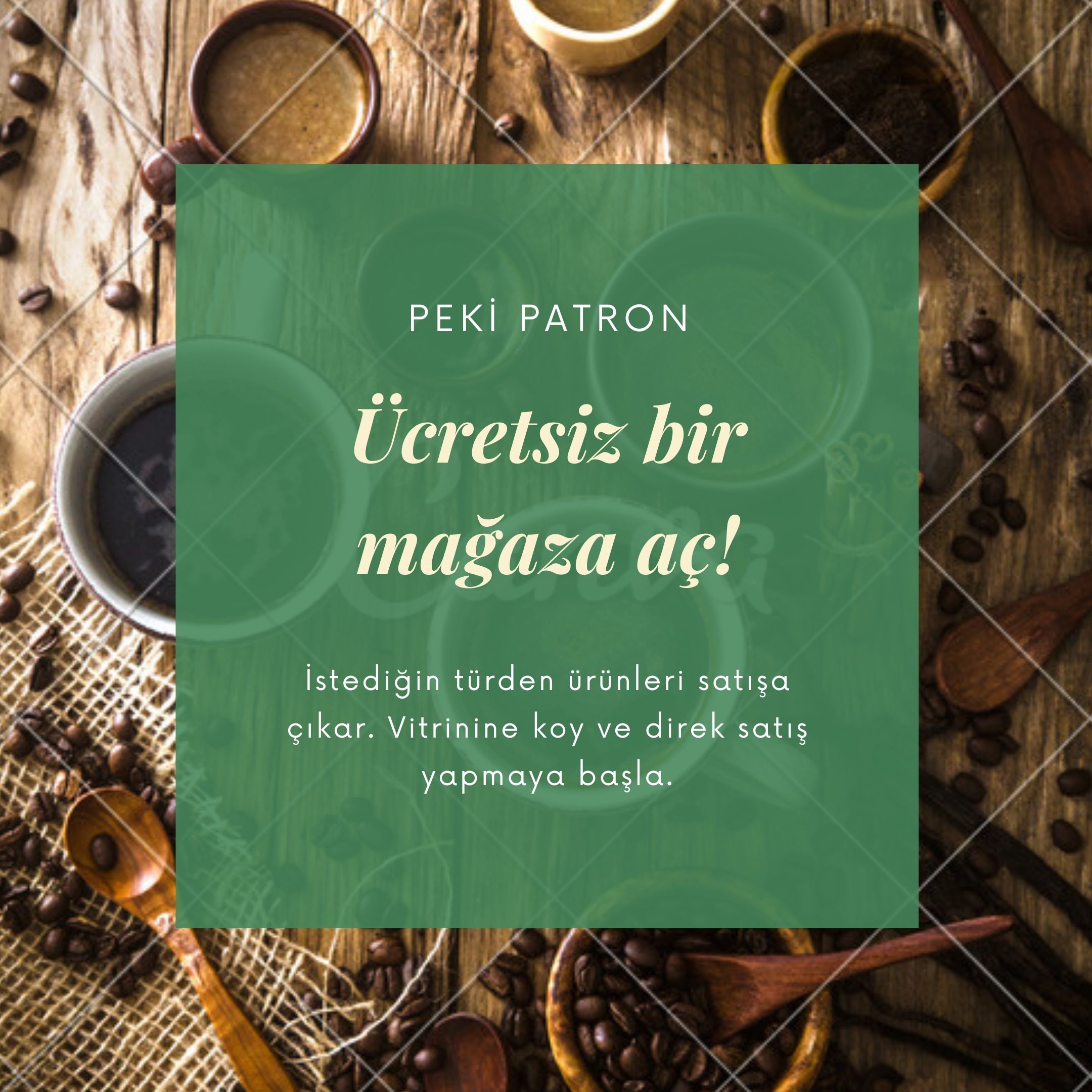 Dilediğin şekilde kendi vitrinini düzenle.