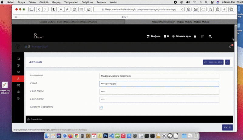 Çalışlarına Özellikler ekleme 2021-04-04 20